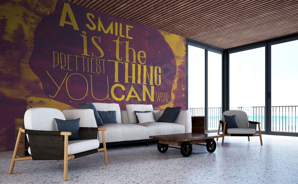 wall mural typography