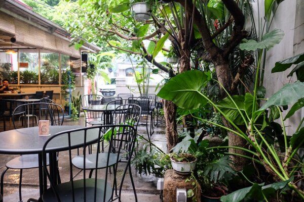 Desain Kedai Kopi Gaya Natural