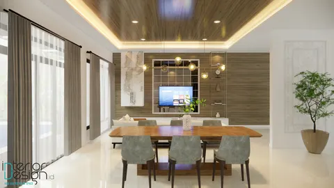 interior rumah gaya klasik modern