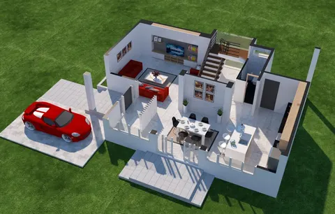 Inspirasi Denah Rumah Minimalis 3 Kamar Tidur Type 36