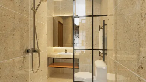 interior apartemen gaya industrial