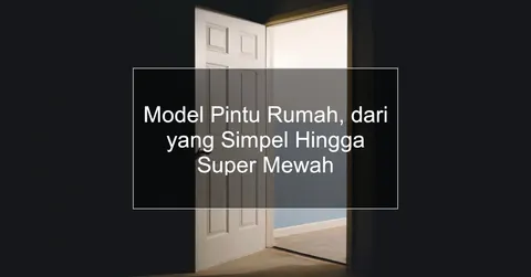model pintu rumah