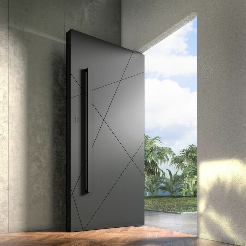 model pintu rumah baja