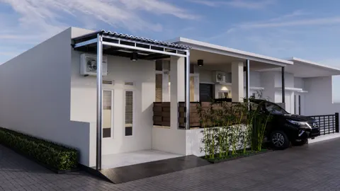 fasad rumah modern