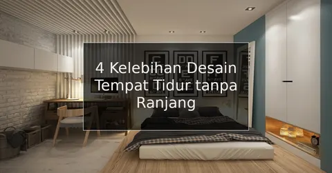 tempat tidur tanpa ranjang