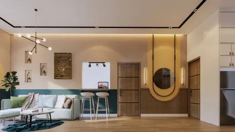 inspirasi ruang keluarga eclectic designs