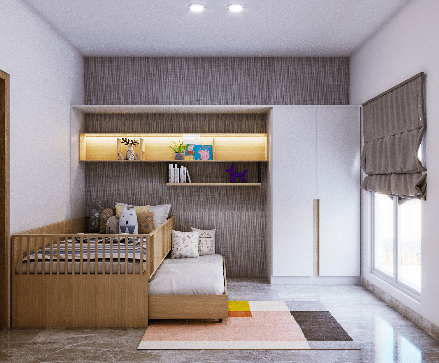 kamar tidur anak modern kontemporer