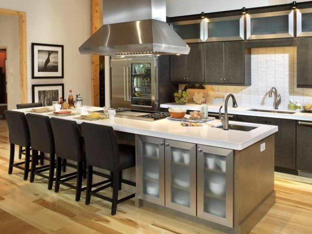 model meja dapur dengan wastafel dan kompor