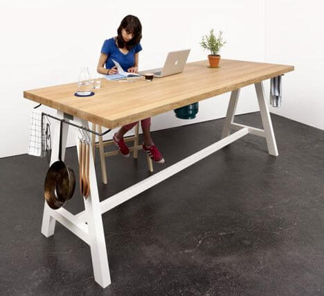 model meja dapur siap saji