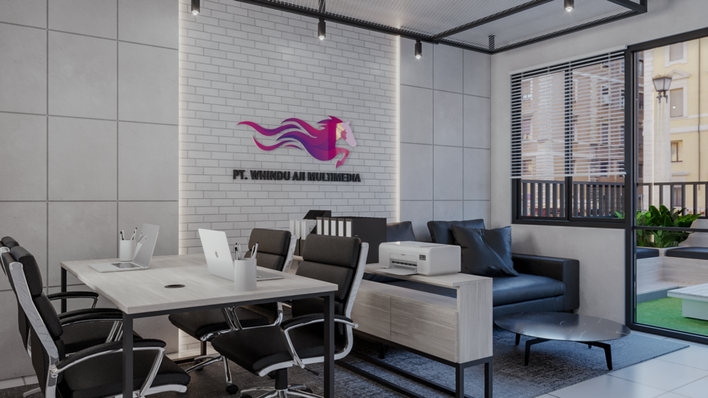 interior kantor modern industrial