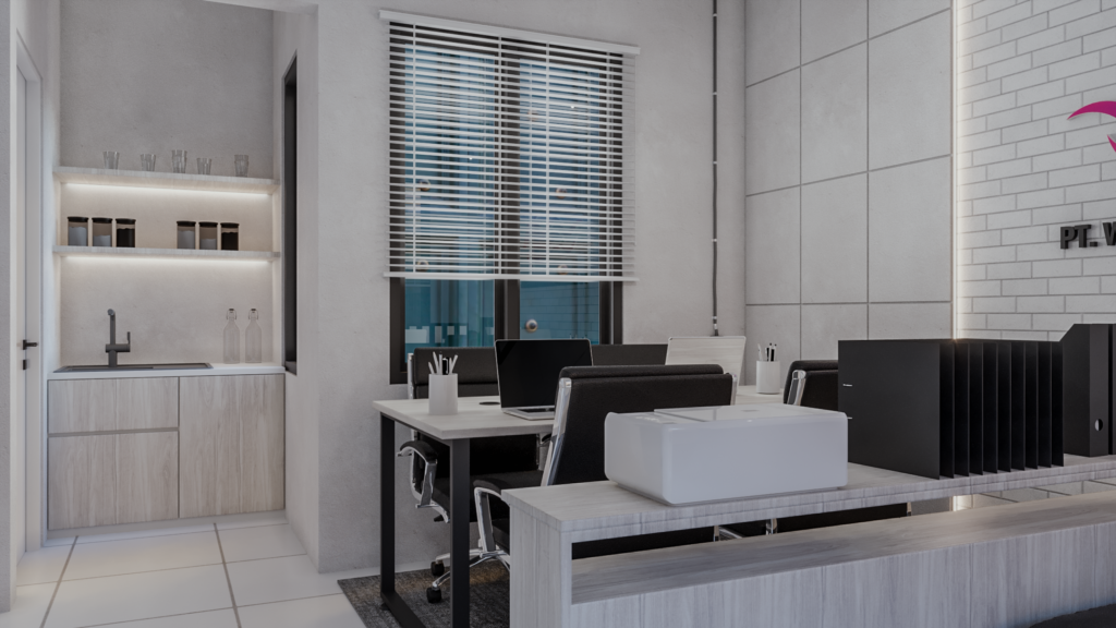 kantor modern industrial