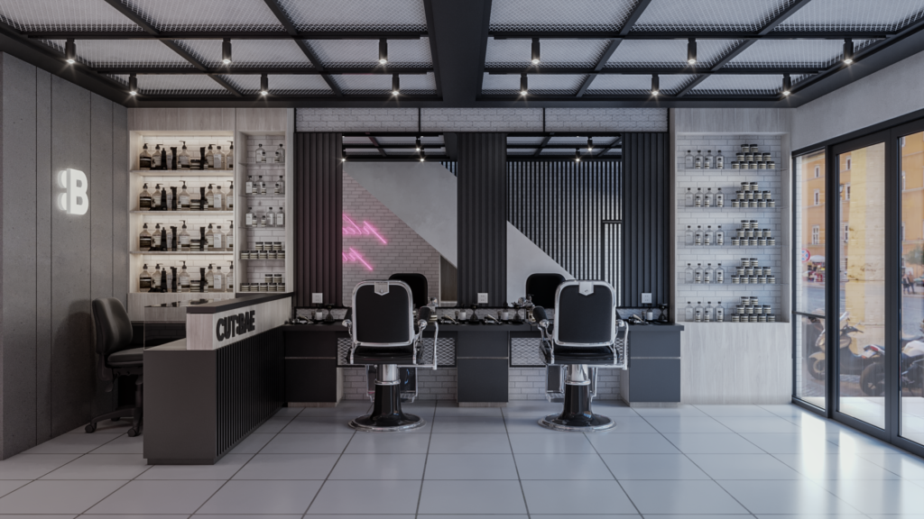 barbershop modern industrial