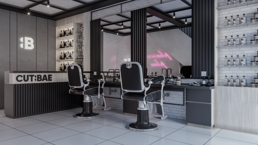 barbershop modern industrial