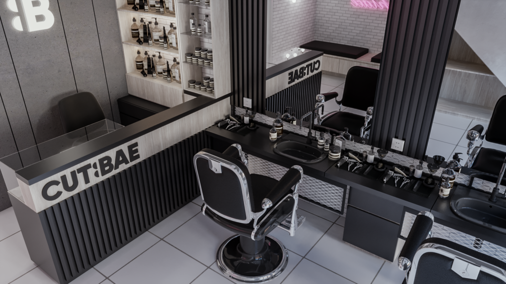 barbershop modern industrial