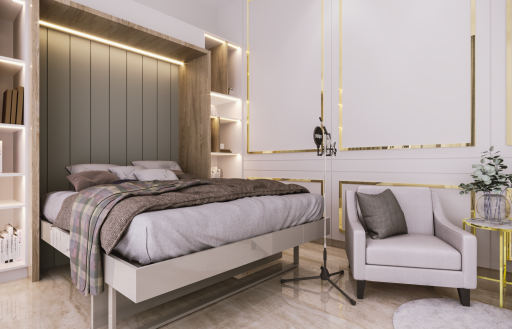 ruang podcast modern farmhouse
