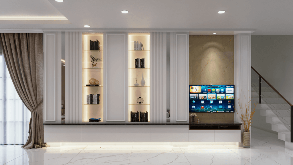 Lemari built-in modern classic