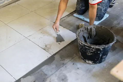 instalasi lantai baru