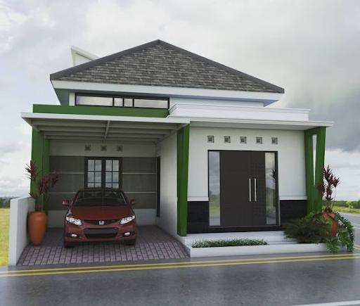 Desain-Rumah-Atap-Miring-Ke-Depan-Dengan-Atap-Piramida
