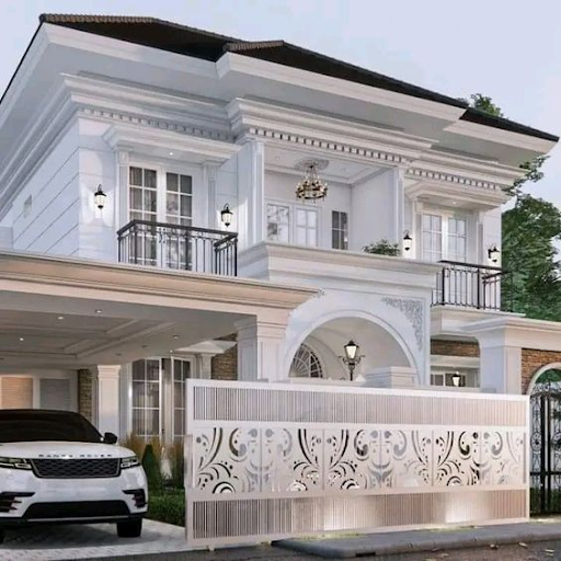 Desain-Rumah-Atap-Miring-Ke-Depan-Dengan-Gaya-Klasik