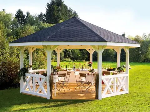 9 Desain Taman Belakang Rumah Dengan Gazebo, Cocok Untuk Santai Bersama Keluarga!