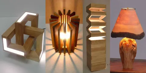 lampu hias dari kayu