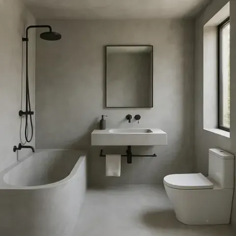 Alternatif Dinding Kamar Mandi Selain Keramik Penuh