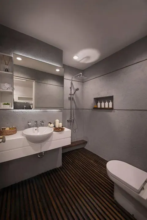 desain kamar mandi minim nat