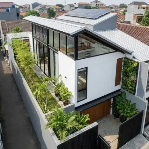 desain sirkulasi udara rumah kota