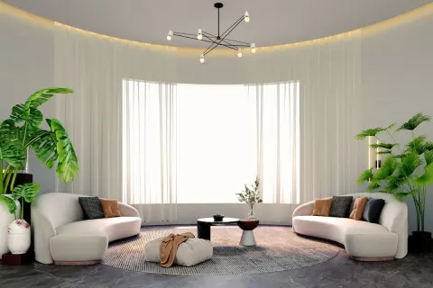 sofa melengkung