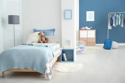 cat anti-noda untuk kamar anak laki-laki