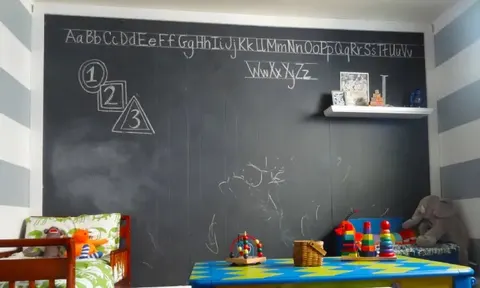 Dinding Papan Tulis (Chalkboard) Kamar Anak