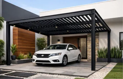 layout carport 1 mobil