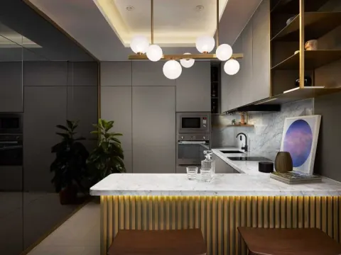 kitchen set mini bar minimalis